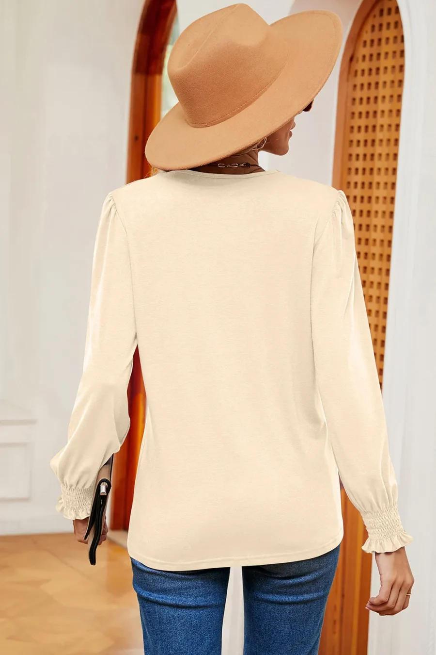 lace patchwork loose T-shirt - Image 24