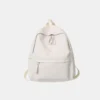 PU Leather Zip Backpack Bag - Image 8