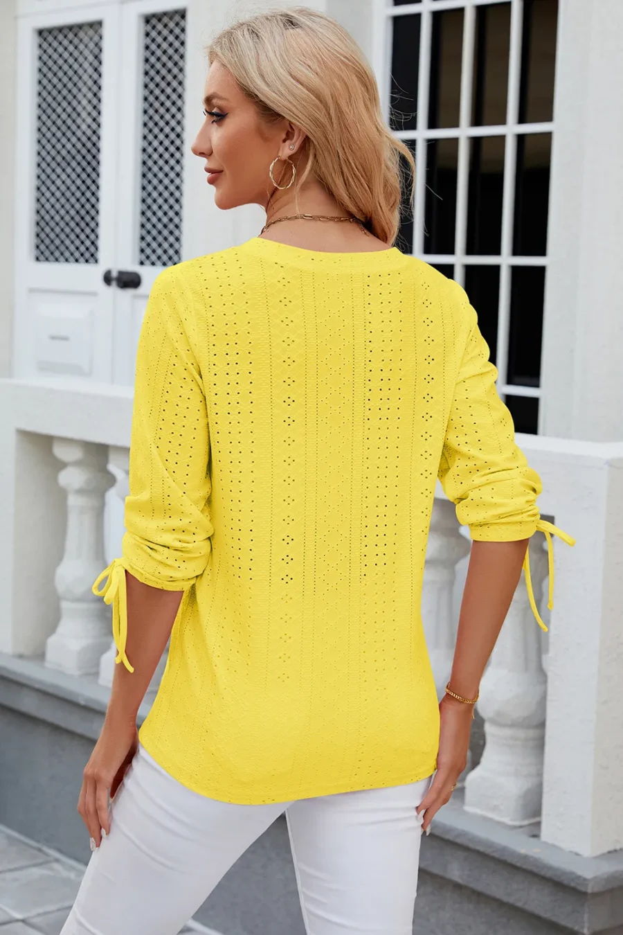 mid sleeve loose T-shirt - Image 24