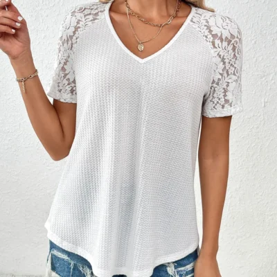 V-Neck Short Sleeve T-Shirt