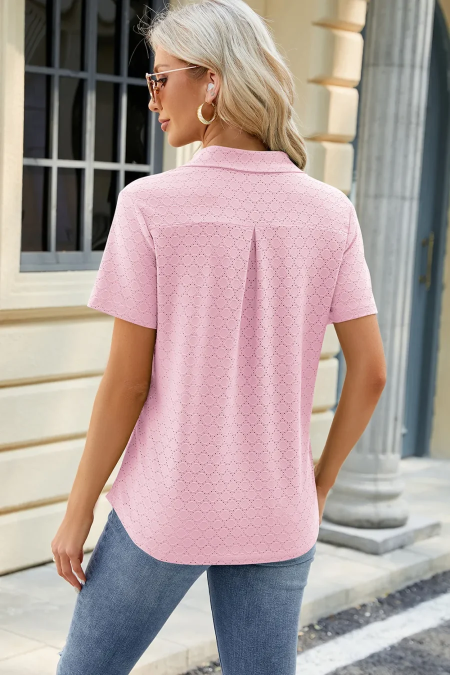 color lapel pocket T-shirt loose - Image 20