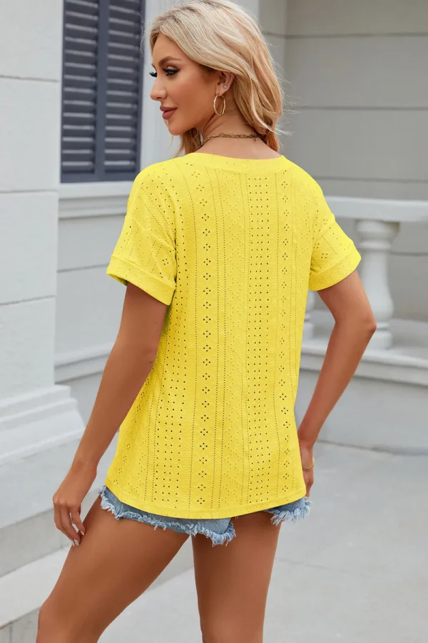 V-neck T-shirt top for women - Image 2