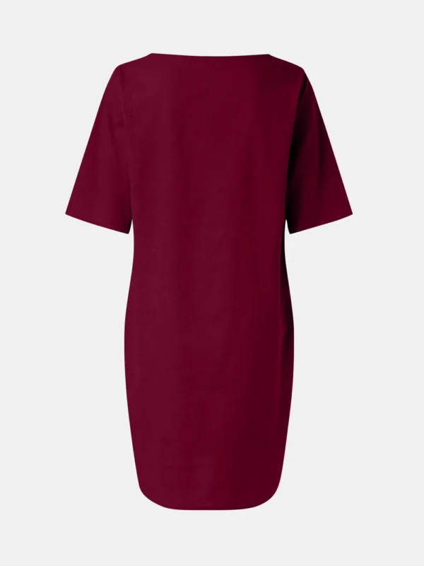 Cotton and linen pleated pocket dress - Image 16