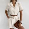 Women's short sleeved jumpsuit - Image 3