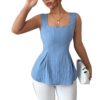 Sleeveless top pullover for women