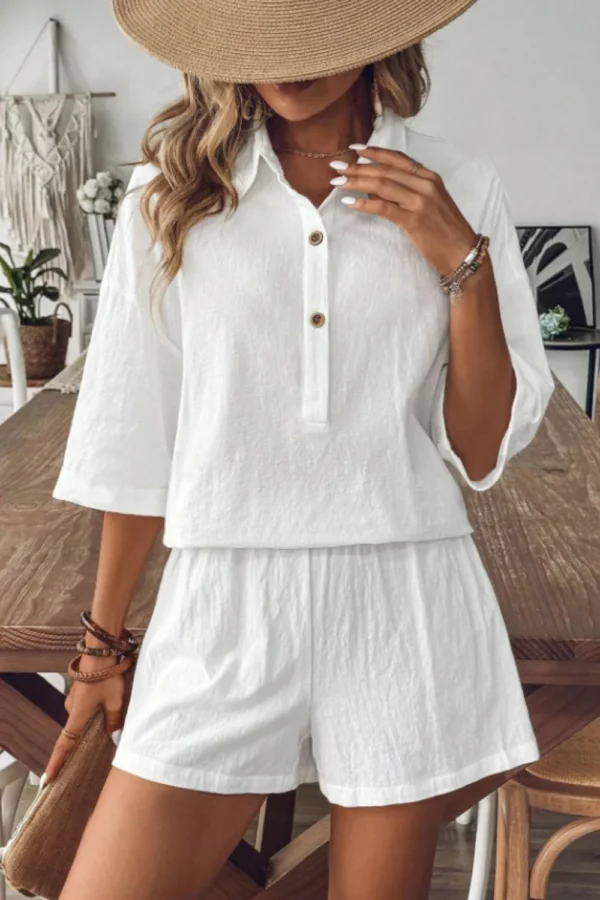 cotton and linen two-piece set - Image 2