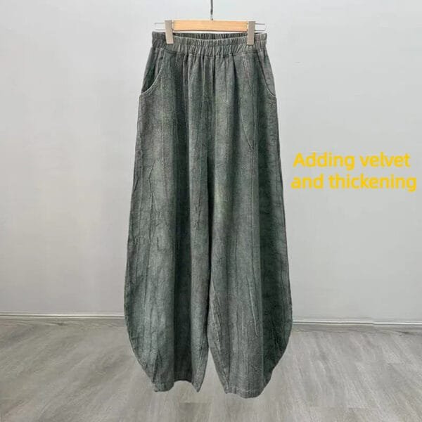 casual pants cotton and linen - Image 8