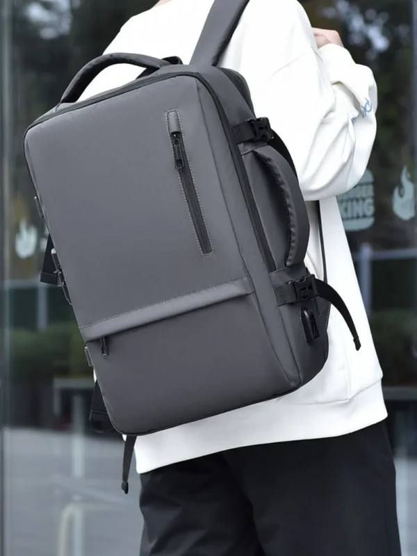 Multi-Pockets  Straps Backpack - Image 4