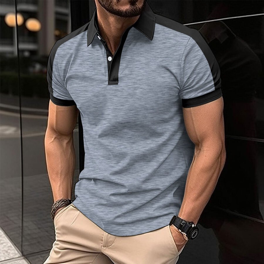Casual polo shirt fashionable | Luxury 1 - Image 2