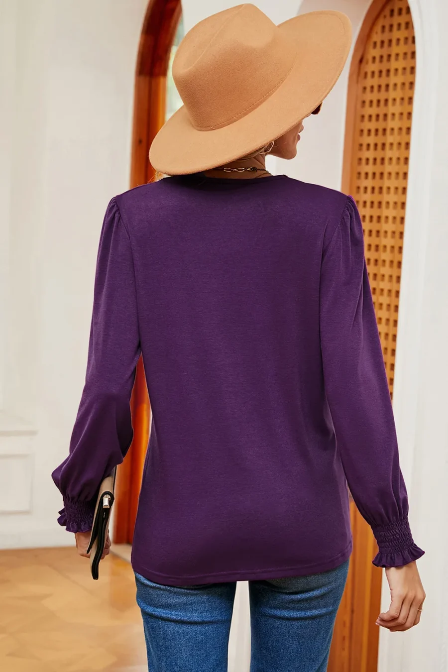 lace patchwork loose T-shirt - Image 20