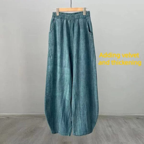 casual pants cotton and linen - Image 7
