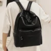 PU Leather Zip Backpack Bag - Image 7