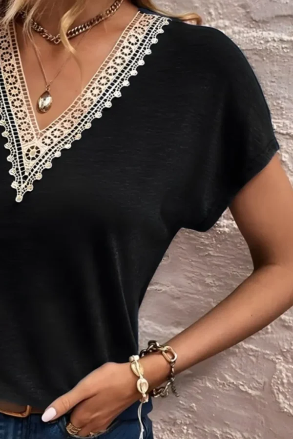 V-Neck Short Sleeves T-Shirt - Image 21