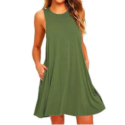 Summer Casual Swing T-Shirt Dresses