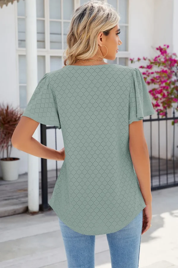 loose T-shirt top for women - Image 36