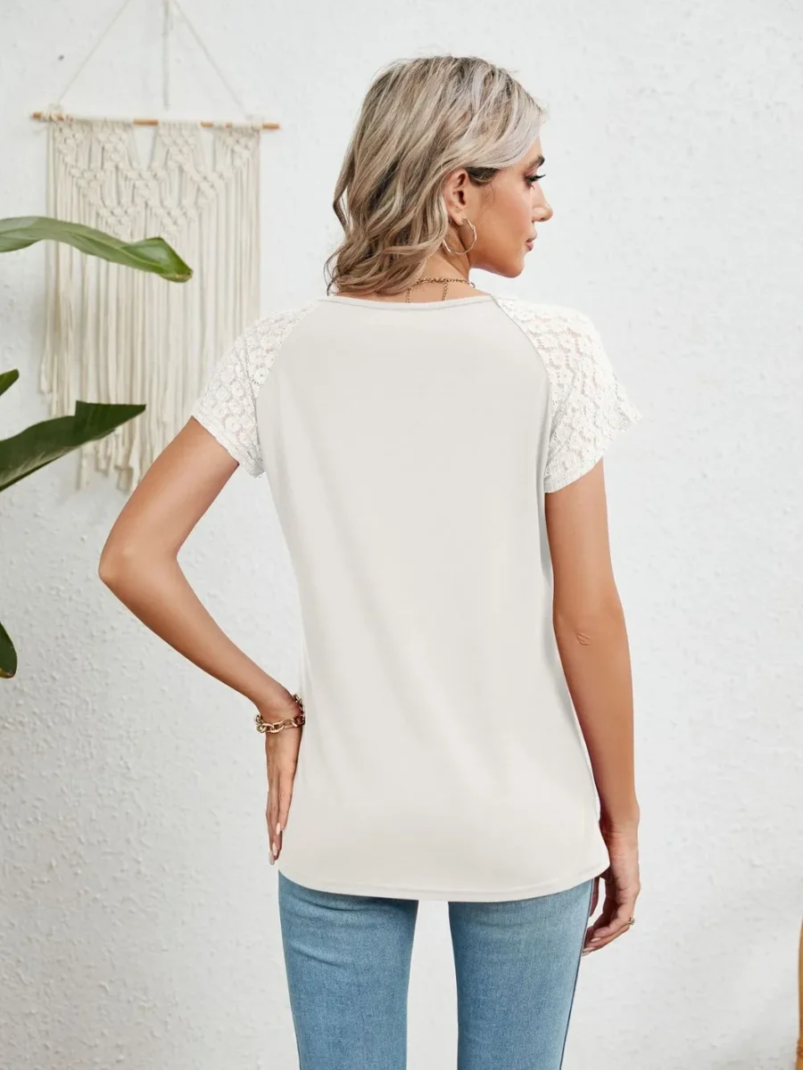 Round Neck Short Sleeve T-Shirt - Image 15