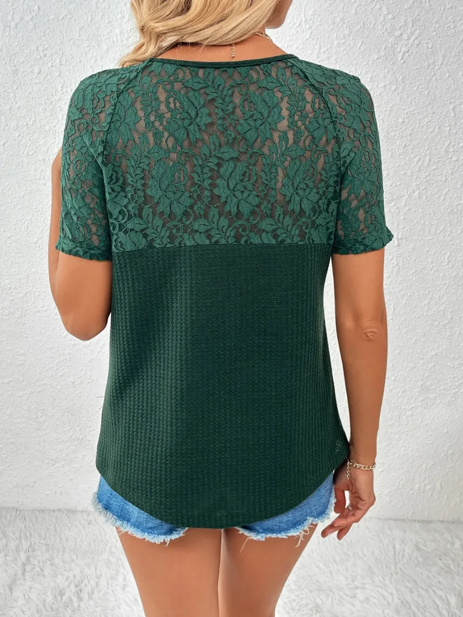 V-Neck Short Sleeve T-Shirt - Image 12