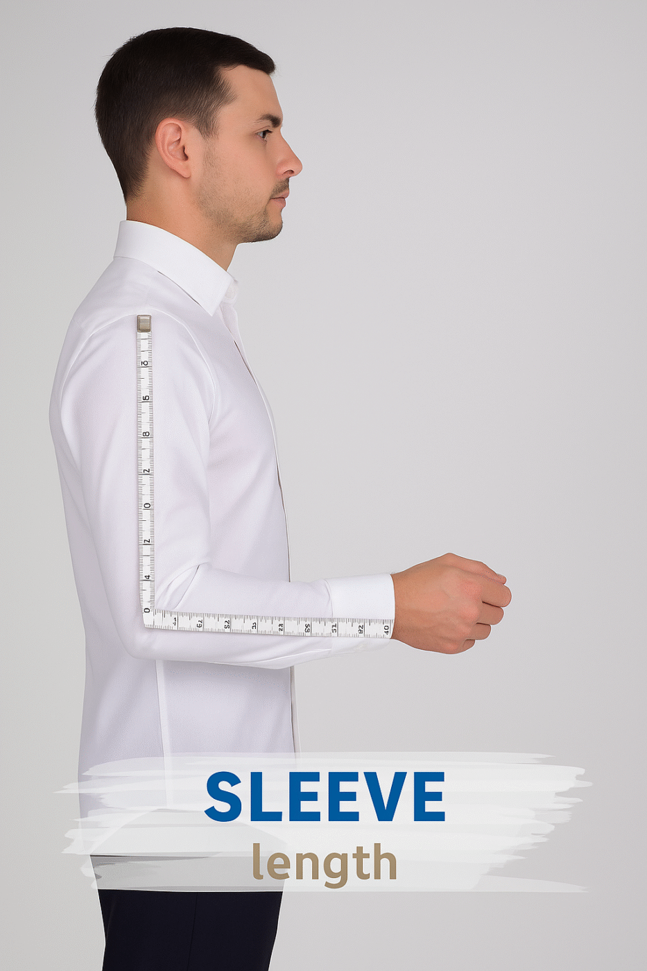 How to Measure sleeve length for dress shirt
