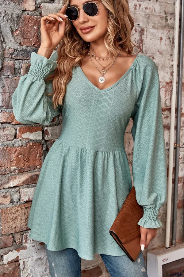 Jacquard  T-shirt top for women - Image 21