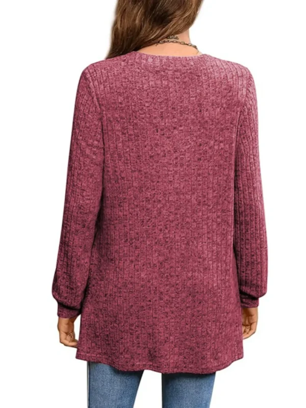 Pocketed Long Sleeve T-Shirt - Image 2