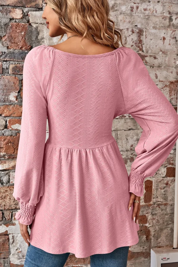 Jacquard  T-shirt top for women - Image 12