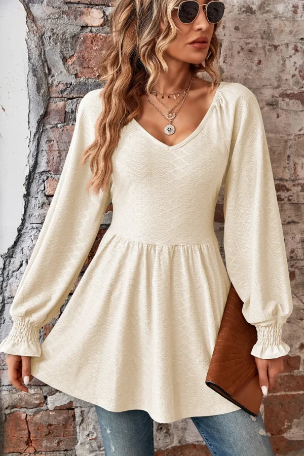 Jacquard  T-shirt top for women - Image 26