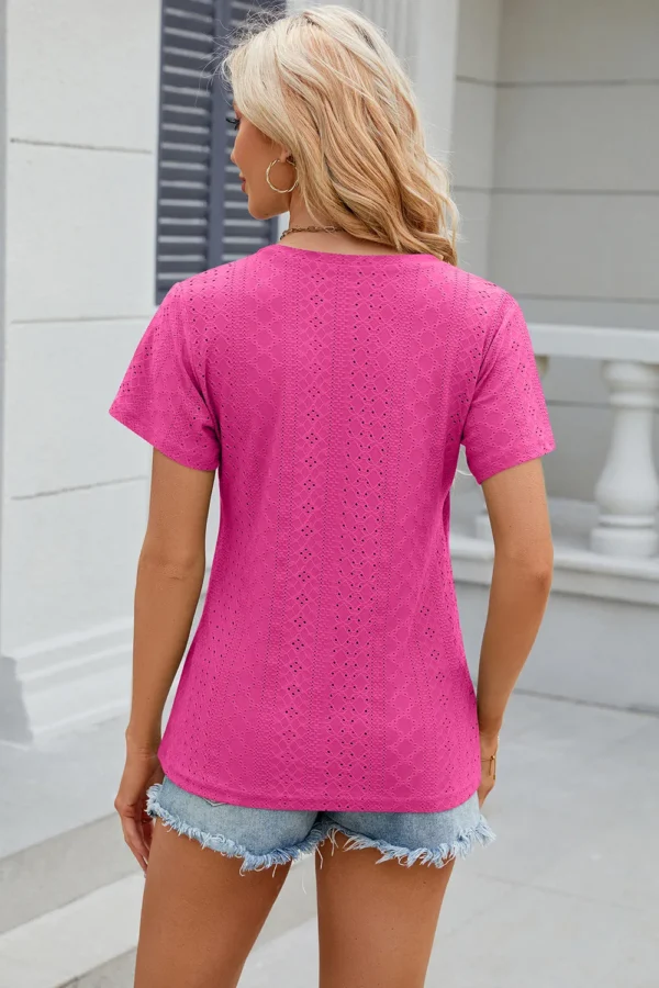 V-neck T-shirt top for women - Image 8