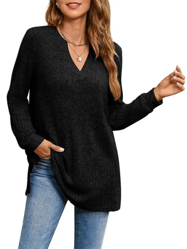 Pocketed Long Sleeve T-Shirt - Image 11