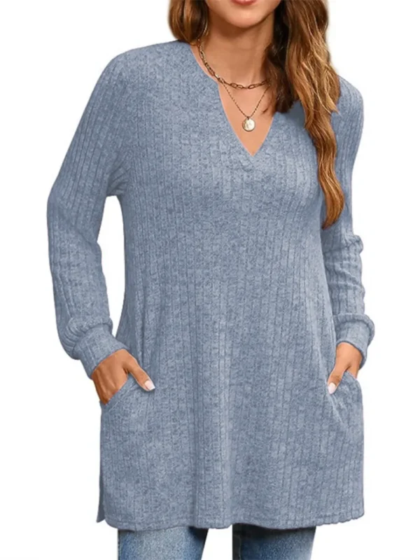Pocketed Long Sleeve T-Shirt - Image 8