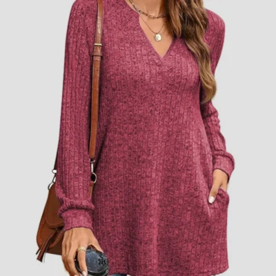 Pocketed Long Sleeve T-Shirt