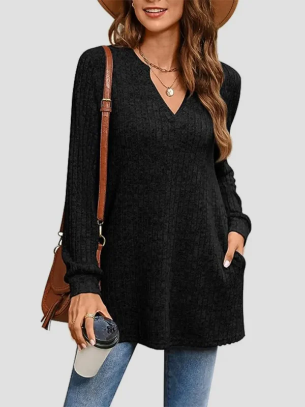 Pocketed Long Sleeve T-Shirt - Image 10