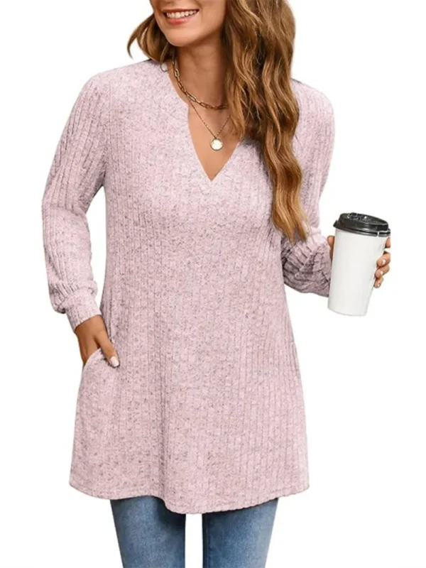 Pocketed Long Sleeve T-Shirt - Image 5