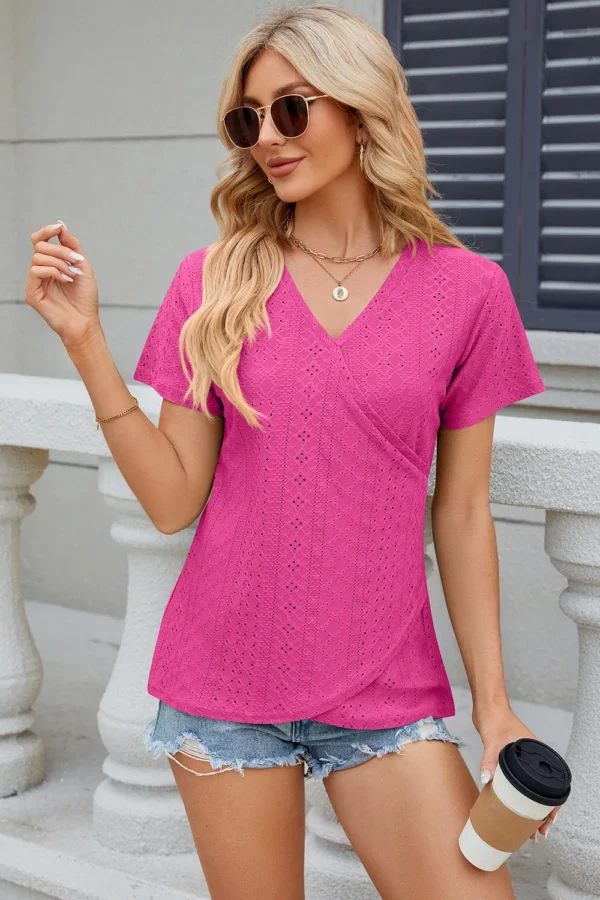 V-neck T-shirt top for women - Image 7