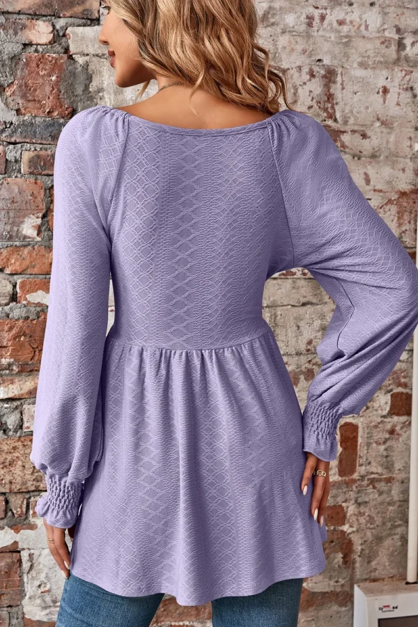 Jacquard  T-shirt top for women - Image 32