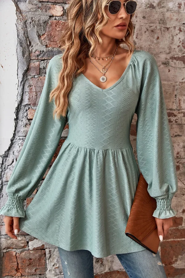 Jacquard  T-shirt top for women - Image 22