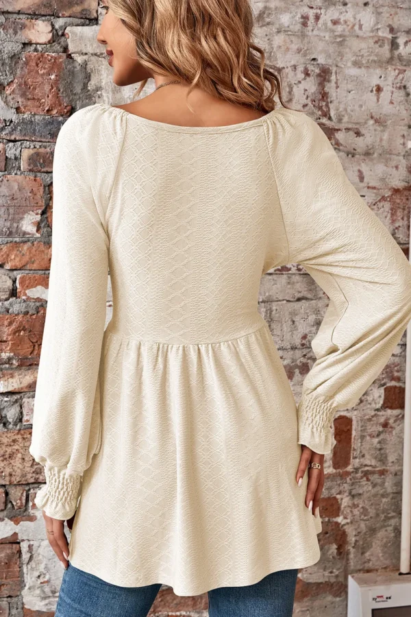 Jacquard  T-shirt top for women - Image 28