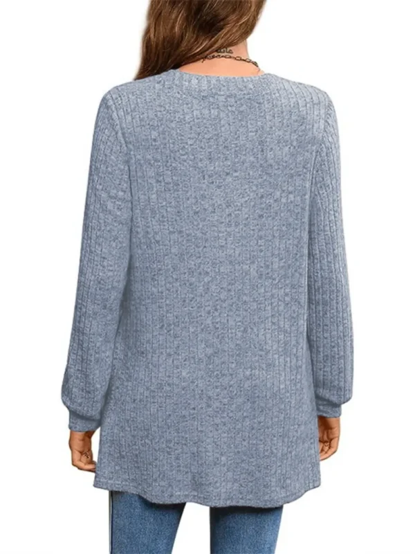 Pocketed Long Sleeve T-Shirt - Image 9