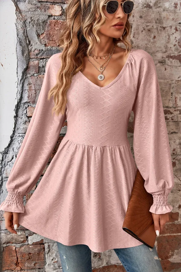 Jacquard  T-shirt top for women - Image 19