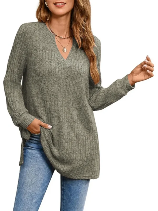 Pocketed Long Sleeve T-Shirt - Image 14