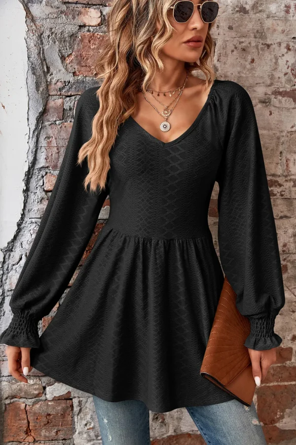 Jacquard  T-shirt top for women - Image 15