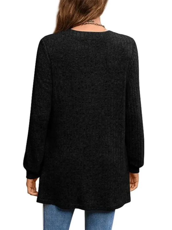 Pocketed Long Sleeve T-Shirt - Image 12