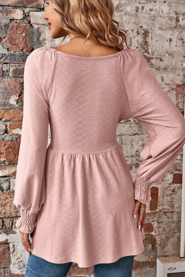 Jacquard  T-shirt top for women - Image 20