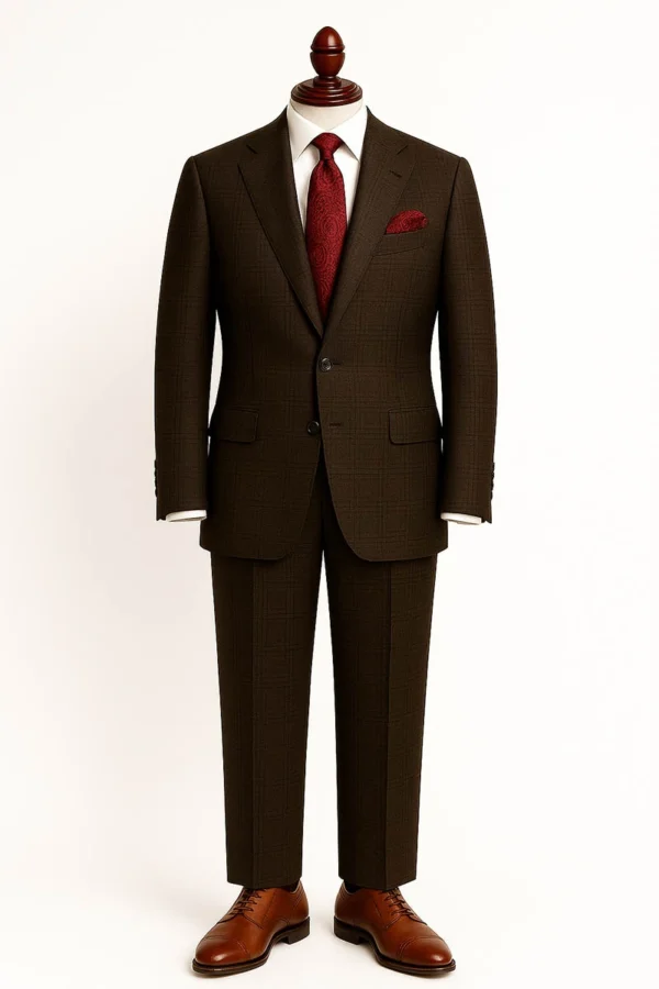 Men Brown Suit