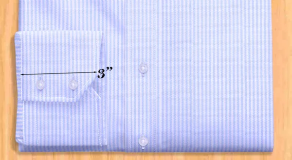Blue and White Striped Dress Shirt