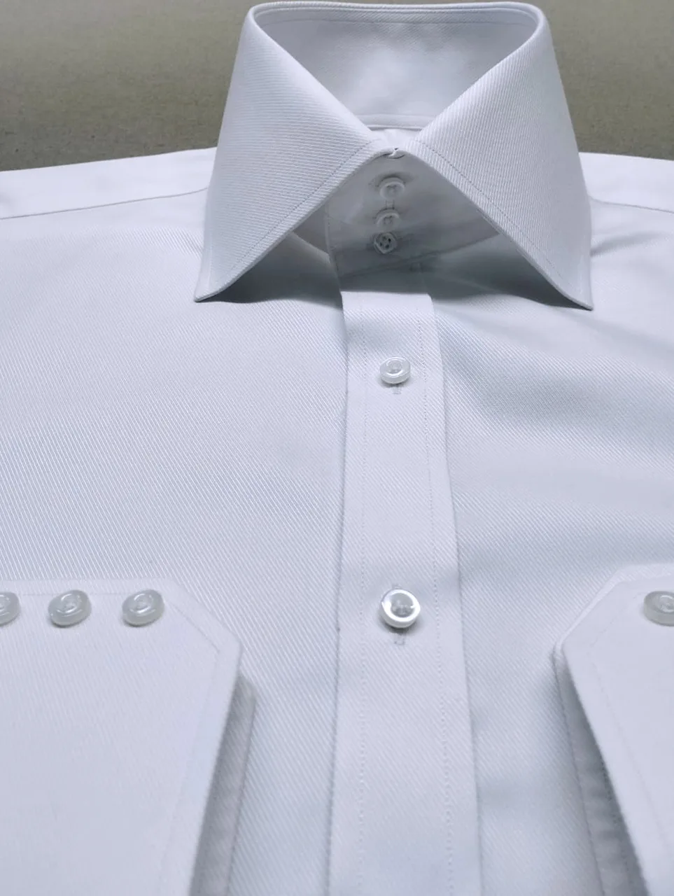 Cotton White Button Up Shirt