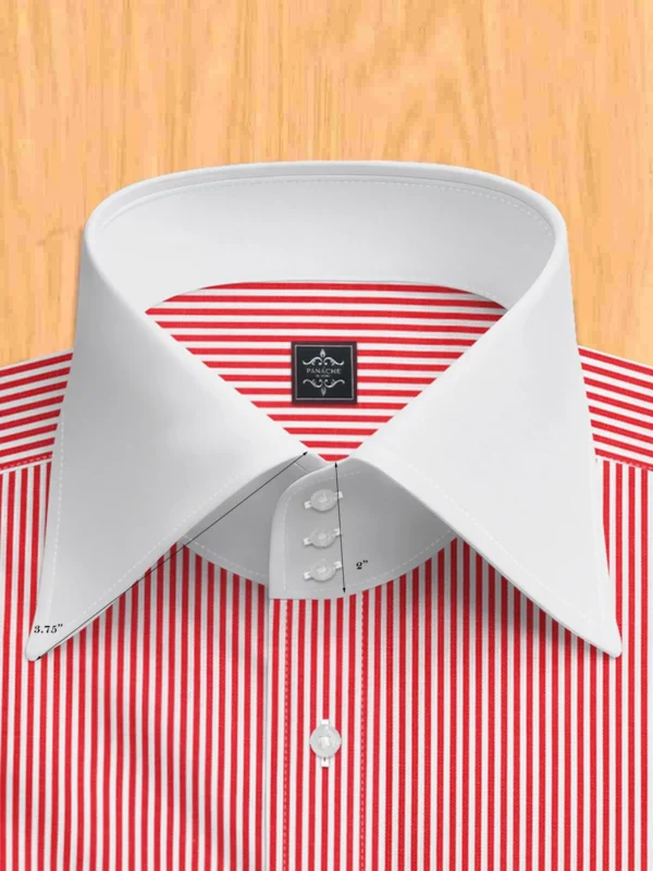 Red Striped Dress Shirt