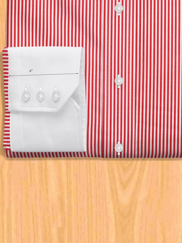 Red Striped Dress Shirt