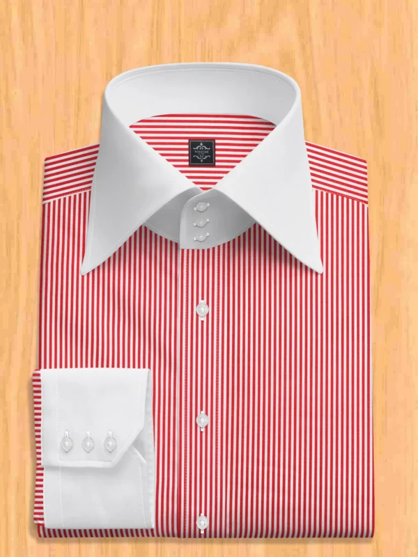 Red Striped Dress Shirt