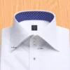 Mens Oxford White Dress Shirt – A White Dress Shirt in Royal Oxford 100% Giza Cotton, Wrinkle-Resistant - Image 2