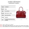 Fashion Crocodile Pattern Ladies Handbag Solid Color Shoulder Bag High Quality Leather - Image 4